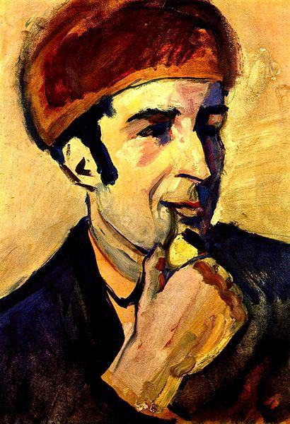 August Macke Portrait de Franz Marc oil painting image